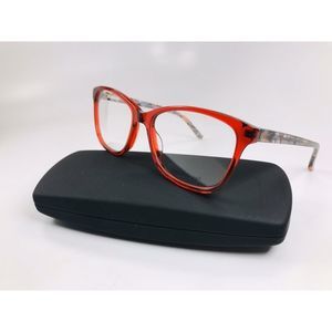 New Designer Inspired SUCCESS XPL Crystal Red DEVYN Eyeglasses 53mm with Case